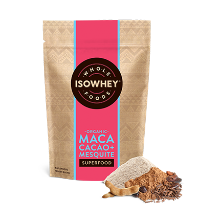 IsoWhey Superfoods Organic Maca, Cacao + Mesquite Powder