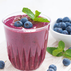 Blueberry & Chocolate Smoothie photo