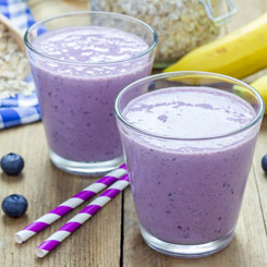 Banana, mixed berries & vanilla photo