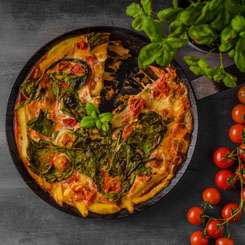 Zucchini frittata photo