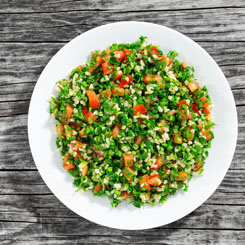 Crunchy pumpkin seed tabouli & tuna photo