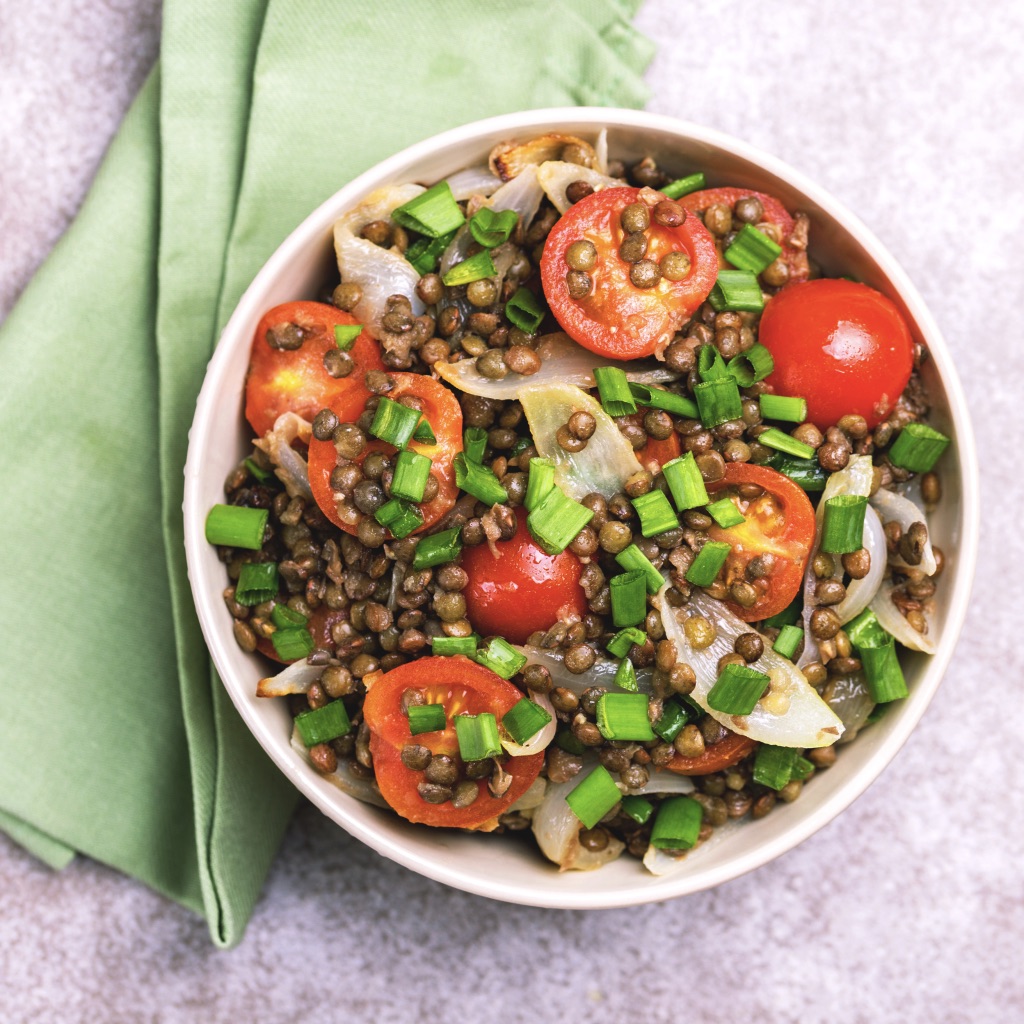 Moroccan lentil salad photo