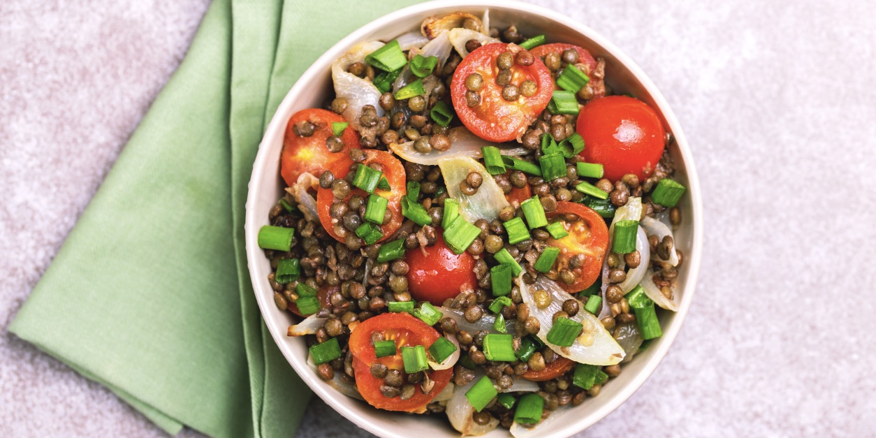 Moroccan lentil salad photo