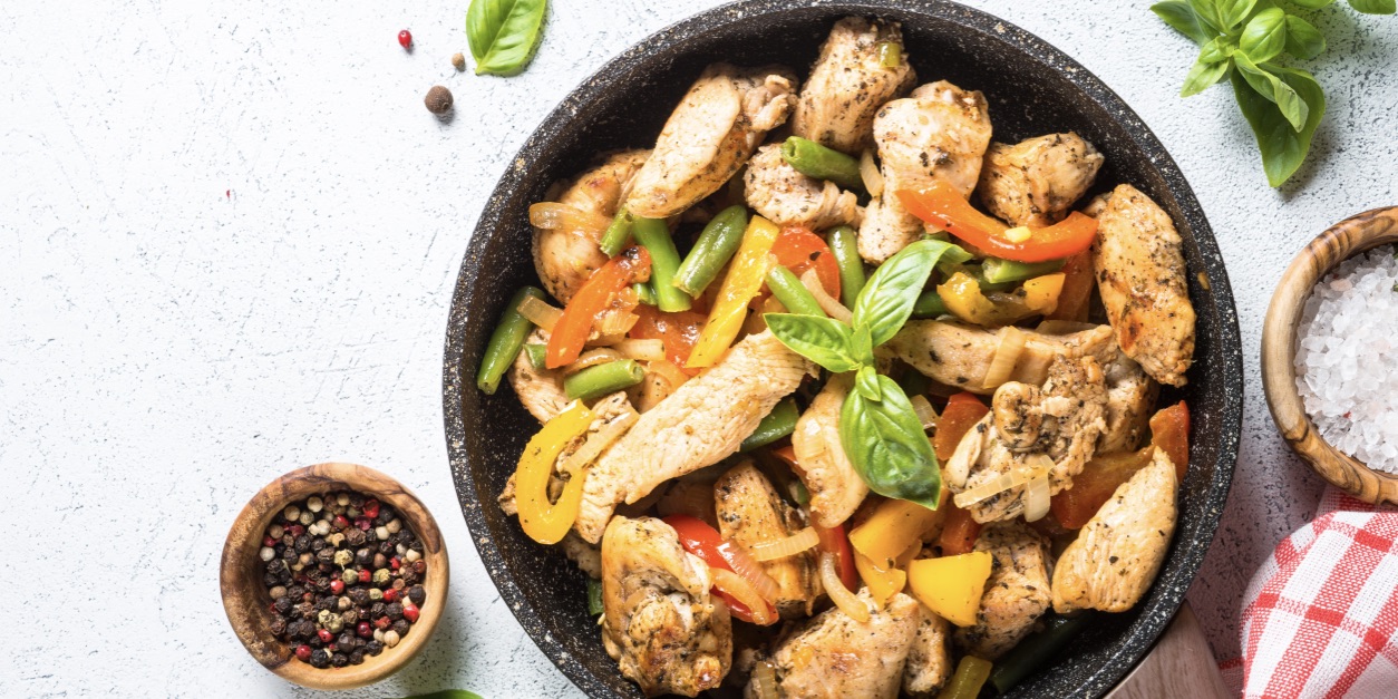 Chicken & bean salad photo