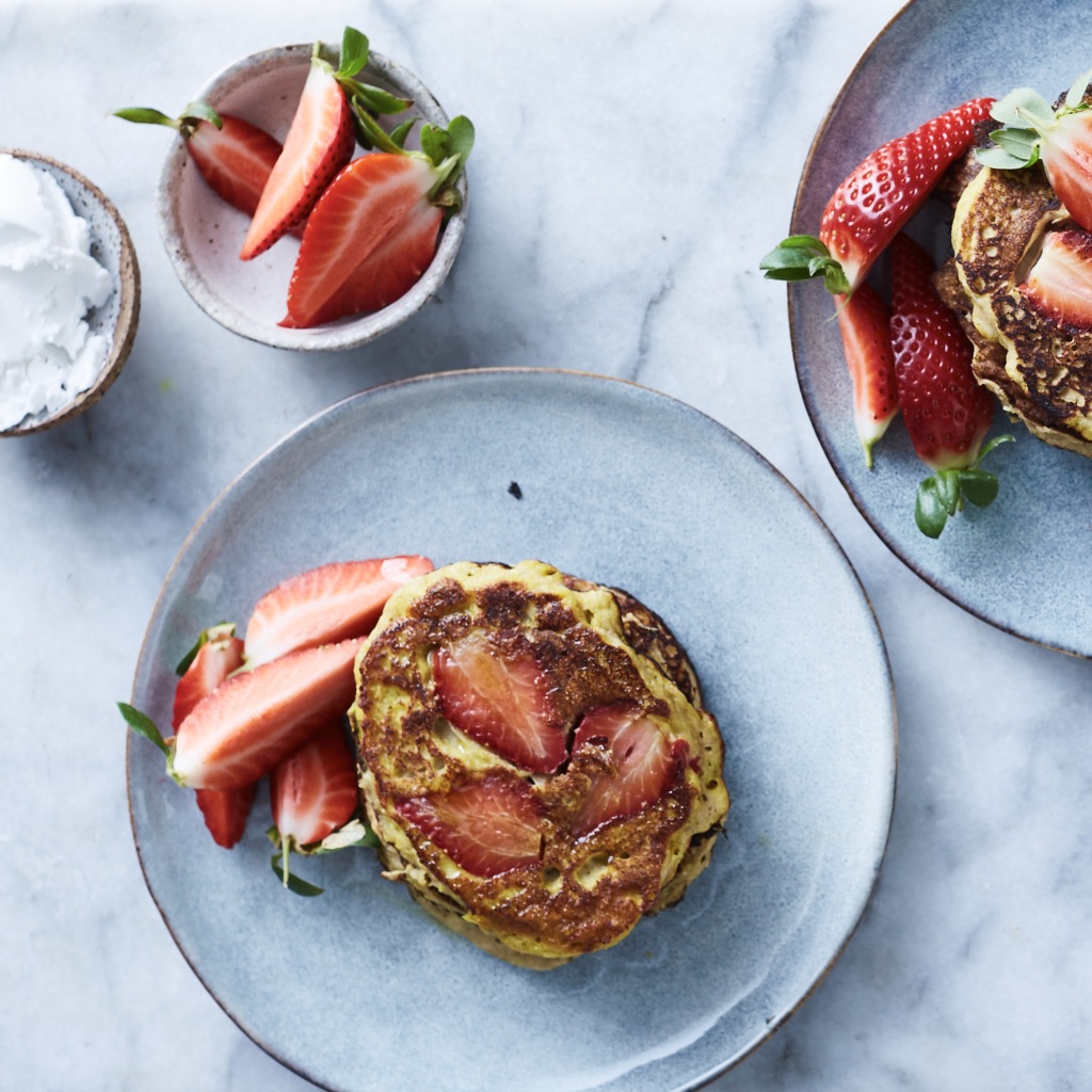 Salted Caramel Protein Pancakes photo