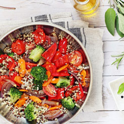 Roasted Vegetables with Quinoa photo